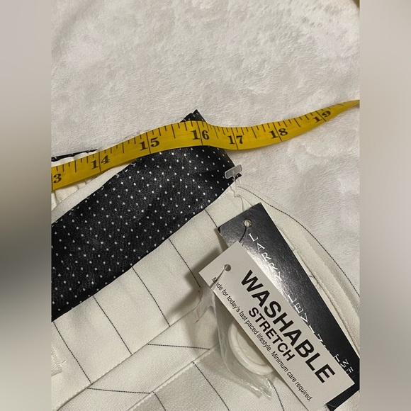 Larry Levine Striped Stretch Dress Pants - Picture 9 of 9